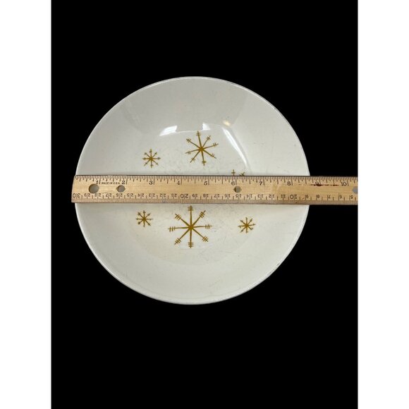 Atomic Royal China Star Glow MCM Serving Bowl Starburst Design 8 8/7 in READ - Picture 3 of 5